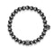 Men's | Gunmetal | Crystal Pave Bead Bracelet