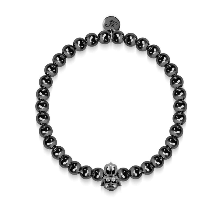 Vader | Charcoal Steel | Crystal Charm Bracelet | Men's