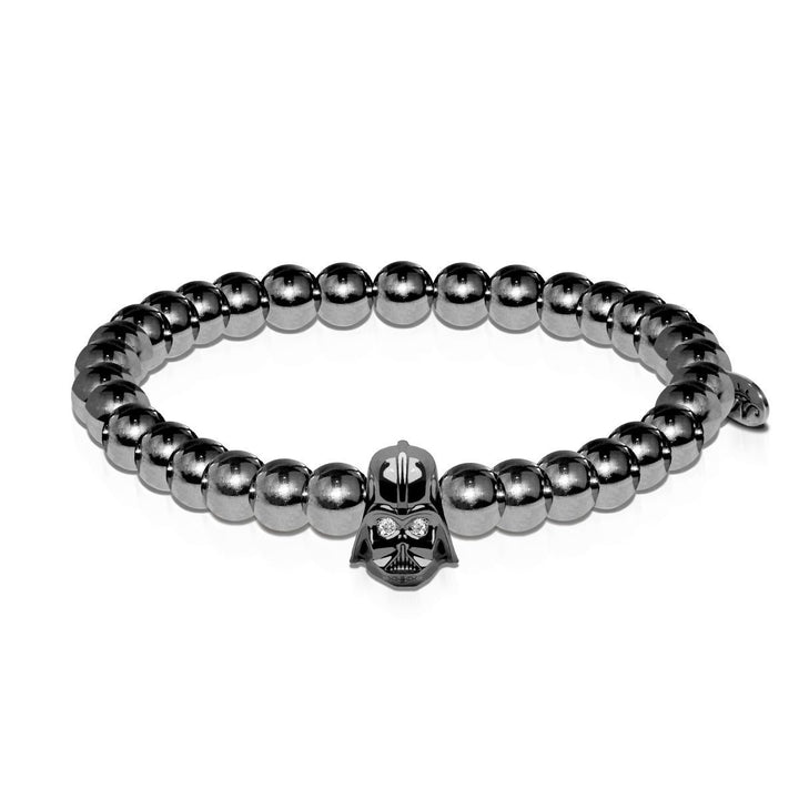 Men's | Vader | Gunmetal | Crystal Charm Bracelet