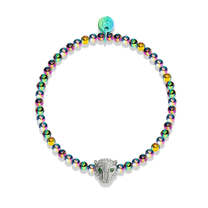 Fierce | Unicorn Silver | Crystal Cat Bracelet