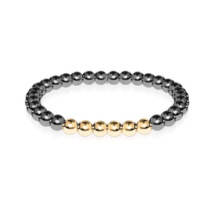 Glorious | Gunmetal | 18k Gold | Expression Bracelet | Men's