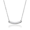 Curved Minimalist Bar | Silver | Necklace