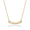 Curved Minimalist Bar | 18k Gold | Necklace