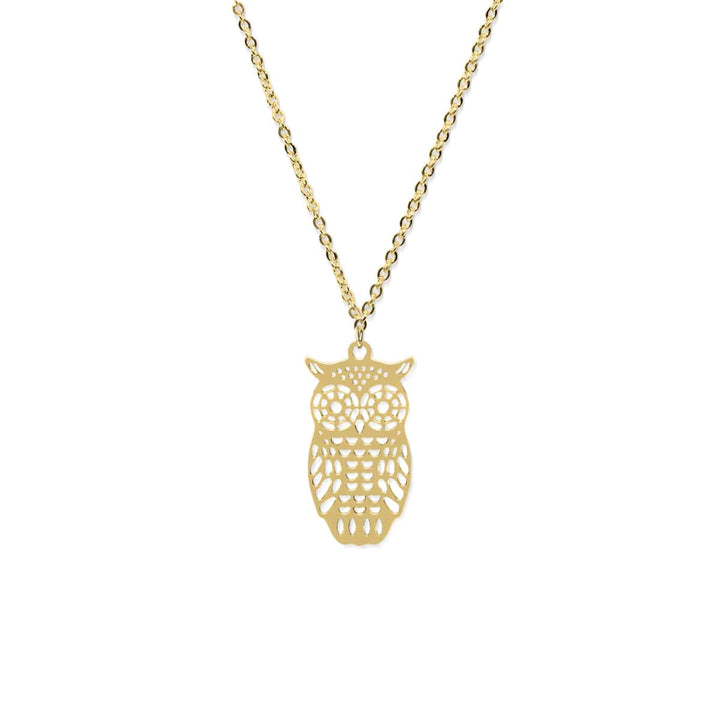 Owl | 18k Gold | Charm Necklace