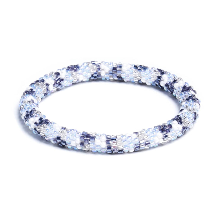 London Fog | Himalayan Glass Bead Bracelet