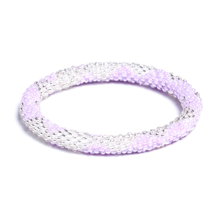 Lilac Dreams | Himalayan Glass Bead Bracelet
