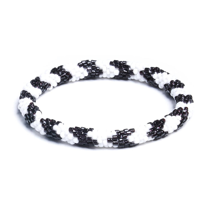 Zebra | Himalayan Glass Bead Bracelet