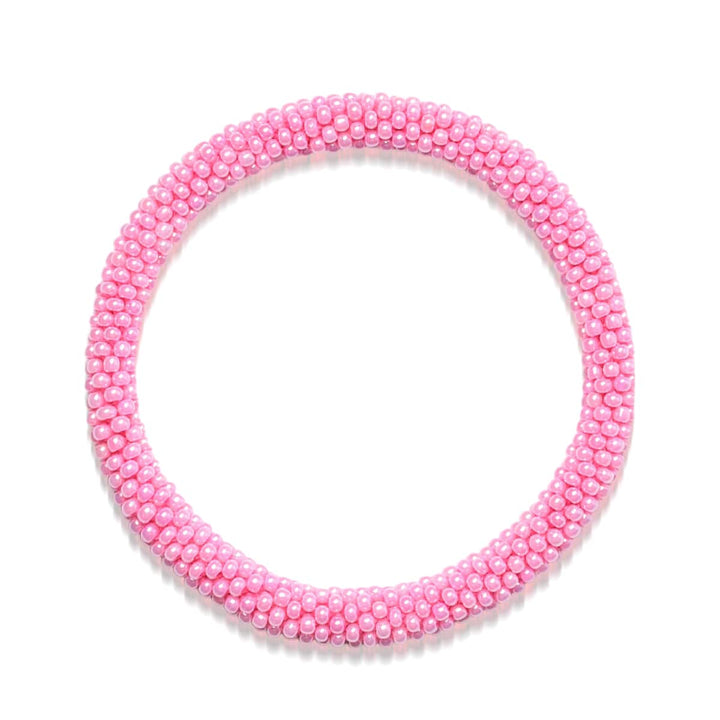 Pink | Himalayan Glass Bead Bracelet