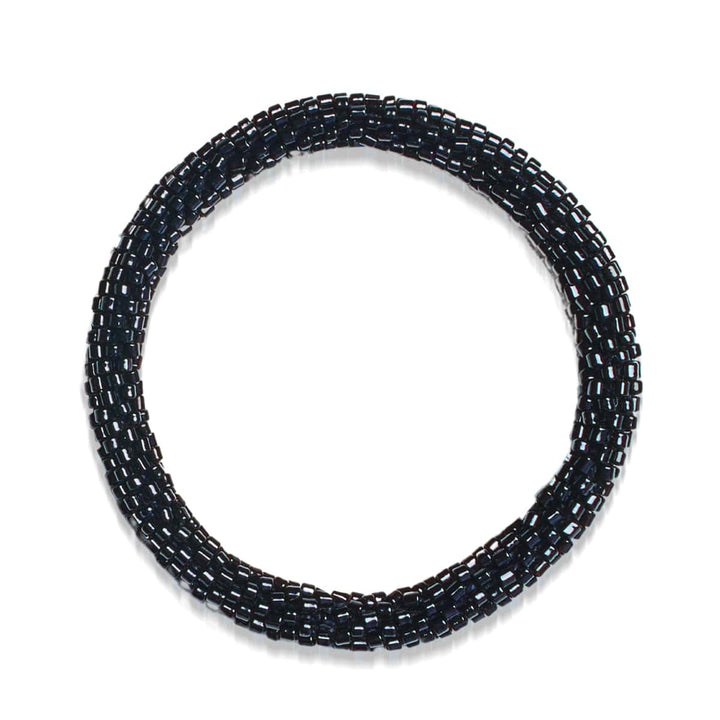 Midnight Spectacle | Himalayan Glass Bead Bracelet