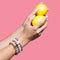 St. Valentine | Gold Cross | Cream Jade Bracelet