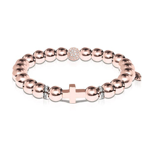 St. Gregory | 18k Rose Gold | Cross Bracelet