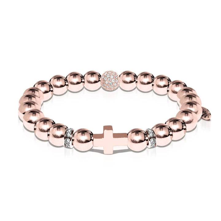 St. Gregory | 18k Rose Gold | Cross Bracelet