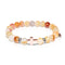 St. Peter | Rose Gold Cross | Natural Red Agate Bracelet