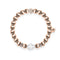 18k Rose Gold and Silver | Gilded Cross Bracelet
