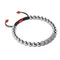 Silver and Red Enamel | Crystal Gala | Fashion Santa Bracelet | Black