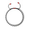Silver and Red Enamel | Crystal Gala | Fashion Santa Bracelet | Black