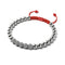 Silver and Red Enamel | Crystal Gala | Fashion Santa Bracelet | Red