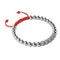 Silver and Red Enamel | Crystal Gala | Fashion Santa Bracelet | Red