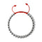 Silver and Red Enamel | Crystal Gala | Fashion Santa Bracelet | Red