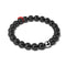 Lava Rock | Silver and Red Enamel | Fashion Santa Charm Bracelet