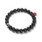 Lava Rock | Silver and Red Enamel | Fashion Santa Charm Bracelet