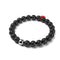 Lava Rock | Silver and Red Enamel | Fashion Santa Charm Bracelet