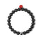 Lava Rock | Silver and Red Enamel | Fashion Santa Charm Bracelet