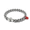 Silver and Red Enamel | Fashion Santa Cross Bracelet