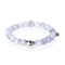 Full Moon | White Gold Crystal Skull Charm Grey Jade Bracelet
