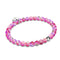 Magenta | Silver | Mermaid Glass Bead Bracelet