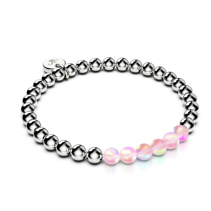 Pink | Silver | Mermaid Glass Expression Bracelet