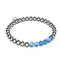 Sapphire | Silver | Mermaid Glass Expression Bracelet