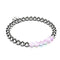 Violet | Silver | Mermaid Glass Expression Bracelet
