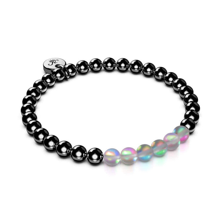 Grey | Gunmetal | Mermaid Glass Expression Bracelet