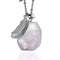 Energy Boost | Light Amethyst Stone and Gold Feather Charm Pendant Necklace Necklace