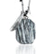 Smokey Haze | Zebra Jade Stone and Gold Feather Charm Pendant Necklace Necklace