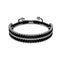 Amici | Silver | Black | Macrame Bracelet | Men's