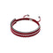 Amici | Silver | Red | Macrame Bracelet | Men's