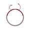Amici | Silver | Red | Macrame Bracelet