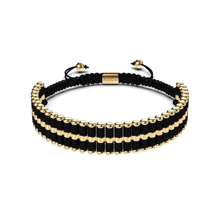 Amici | 18k Gold | Black | Macrame Bracelet