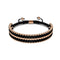 Amici | 18k Rose Gold | Black | Macrame Bracelet | Men's