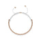 Amici | 18k Rose Gold | White | Macrame Bracelet