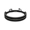 Amici | Gunmetal | Black | Macrame Bracelet