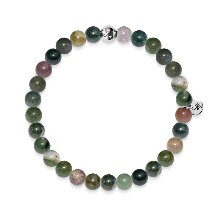 Meditation | Silver Essence Indian Agate Bracelet