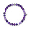 Reflection | Silver Essence Purple Lines Agate Bracelet