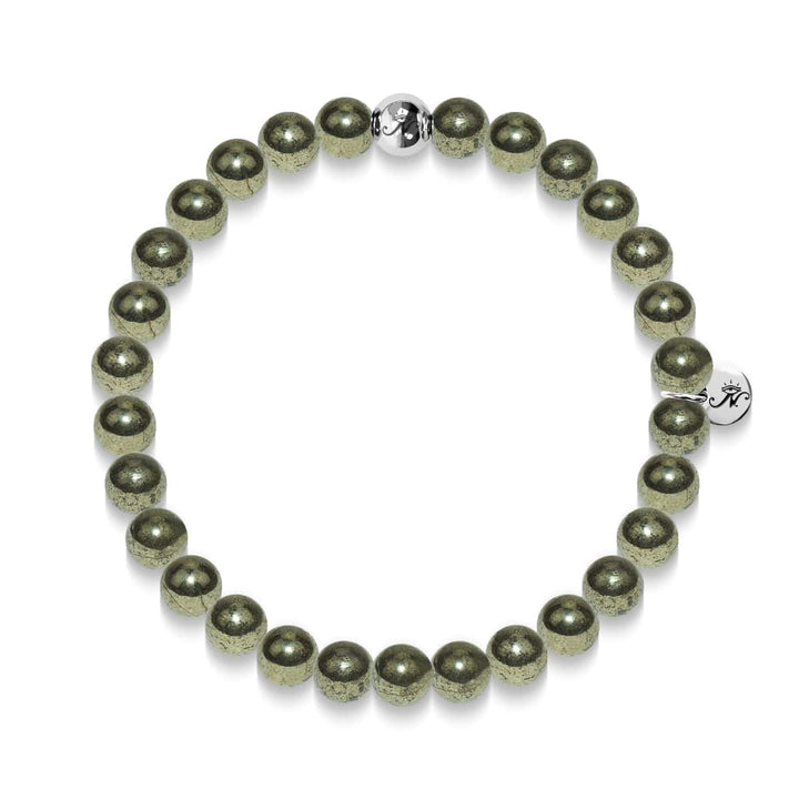 Wealth | Silver Essence Pyrite Bracelet