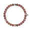 Focus | Silver Essence Red Veined Stone Bracelet