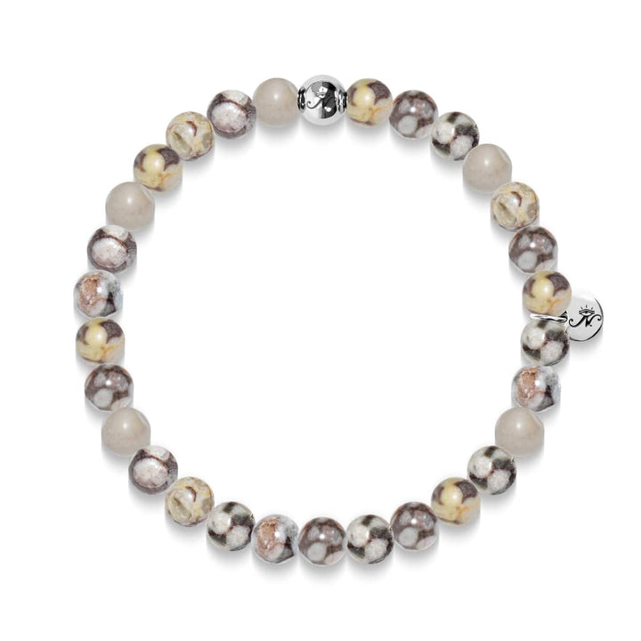Security | Silver Essence Fossil Jasper Bracelet