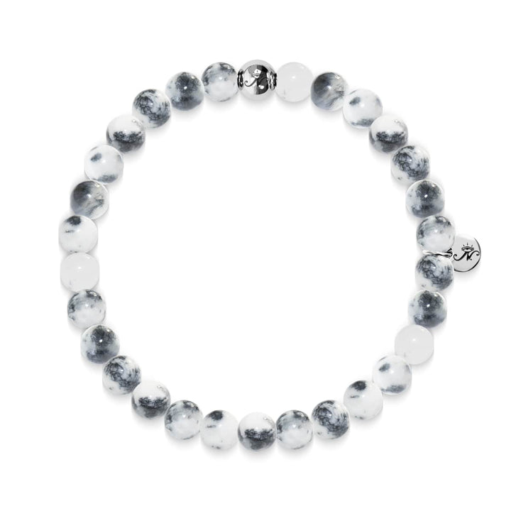 Compassion | Silver Essence White Jade Bracelet