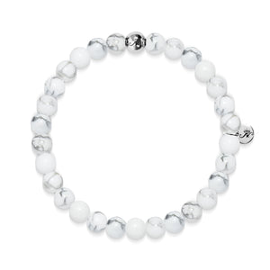 Exploration | Silver Essence White Turquoise Bracelet